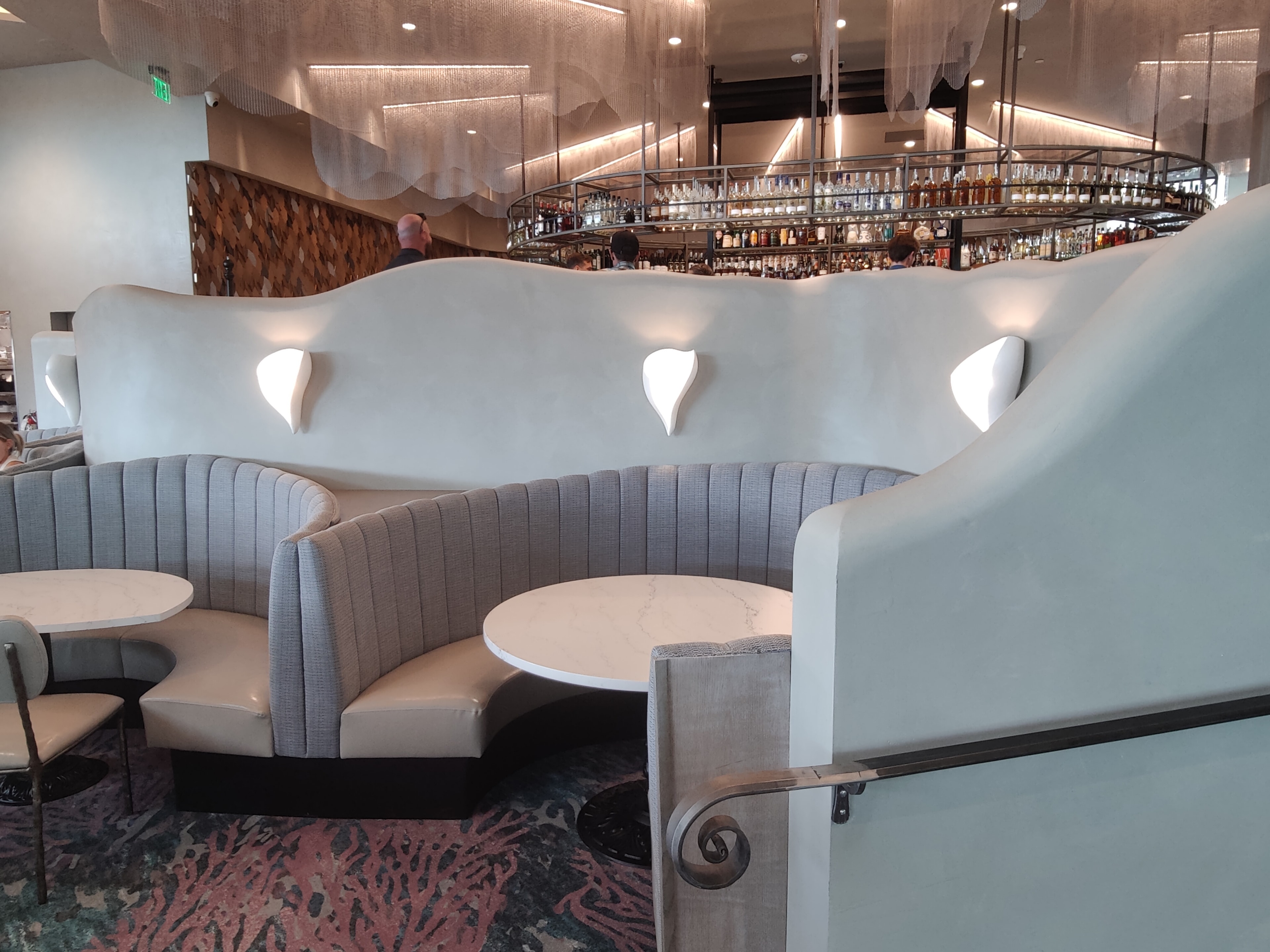 Copper metallic ceiling